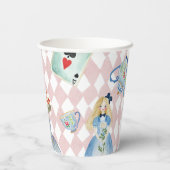 Alice in Wonderland 'Drink me' verjaardagsfeestje Papieren Bekers (Achterkant)