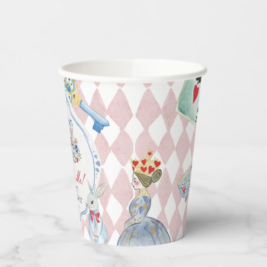 Alice in Wonderland 'Drink me' verjaardagsfeestje Papieren Bekers (Links)