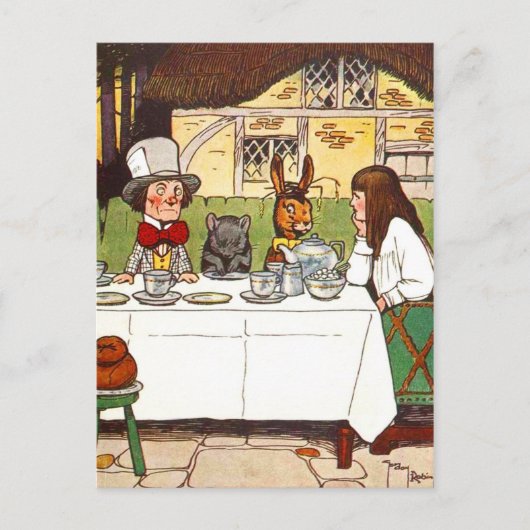 Alice in Wonderland: Een ad-hocgroep Briefkaart (Voorkant)