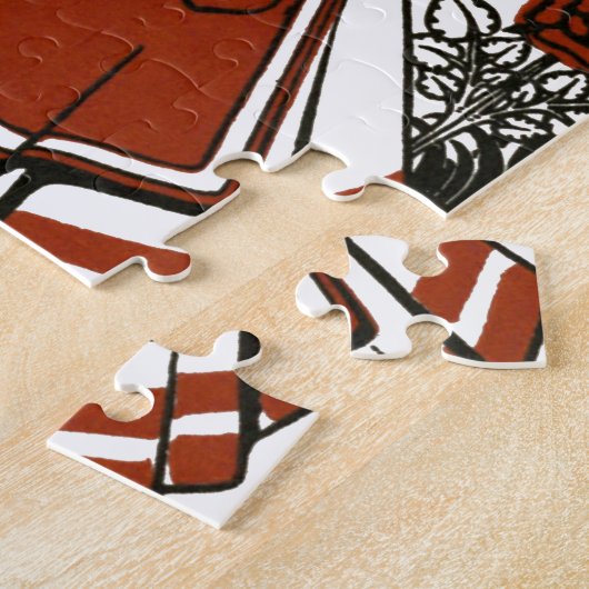 Alice in Wonderland, een spel. Alice Legpuzzel (Zijkant)