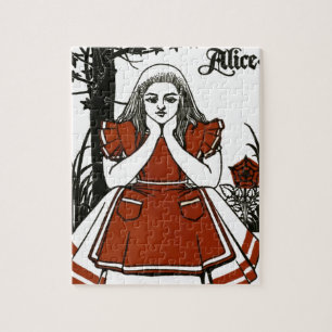 Alice in Wonderland, een spel. Alice Legpuzzel