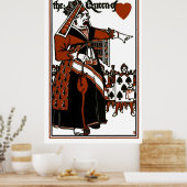 Alice in Wonderland, een spel. Hartenkoningin Poster (Keuken)
