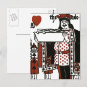 Alice in Wonderland; Een spel. Het hart Briefkaart (Voorkant / Achterkant)