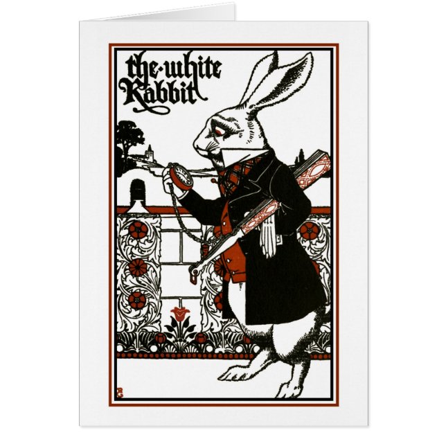 Alice in Wonderland; Een spel. Het witte konijn (Voorkant)