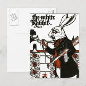 Alice in Wonderland; Een spel. Het witte konijn Briefkaart (Voorkant / Achterkant)