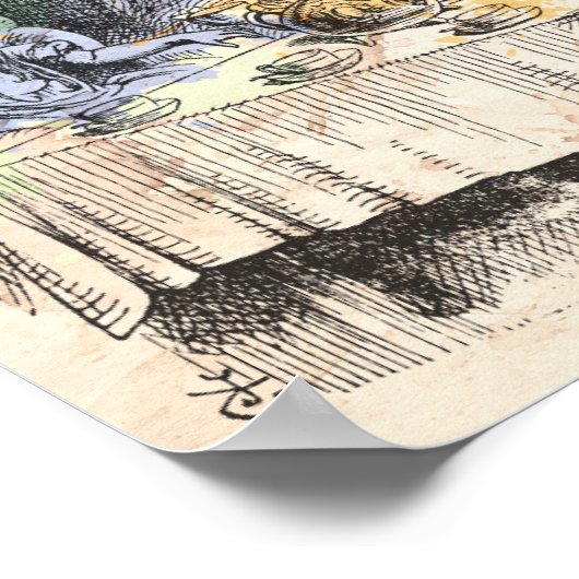 Alice in Wonderland "Eenvoudigste ware Dingen" Poster (Hoek)