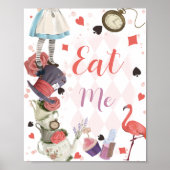 Alice in Wonderland eet me Poster (Voorkant)