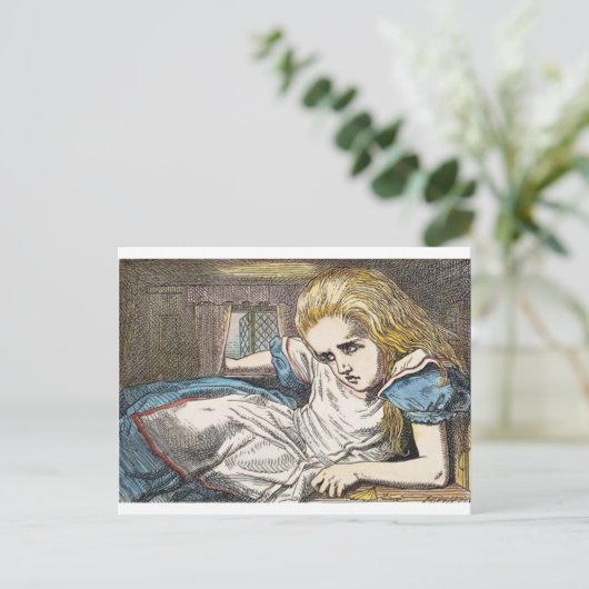 Alice in Wonderland: EET me te groot Briefkaart (Staand voorkant)