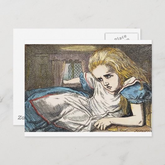Alice in Wonderland: EET me te groot Briefkaart (Voorkant / Achterkant)