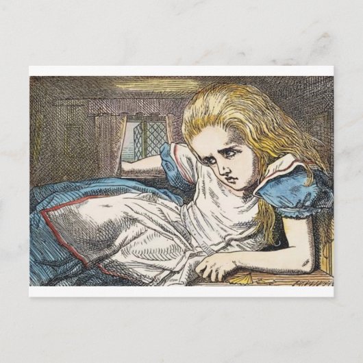 Alice in Wonderland: EET me te groot Briefkaart (Voorkant)
