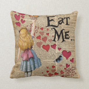 Alice in Wonderland Eet Mij Muffin Kussen