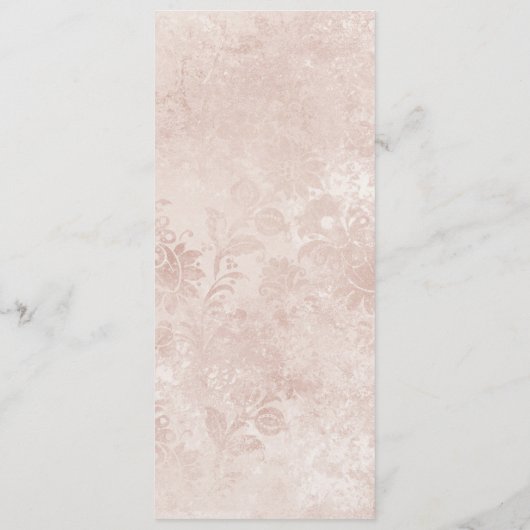 Alice in Wonderland Elegant  Bloemendiner Menu (Achterkant)