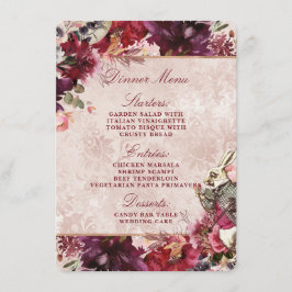 Alice in Wonderland Elegant  Bloemendiner Menu