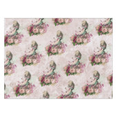 Alice in Wonderland Elegant Blush Pink Tea Party Tafelkleed (Voorkant (Horizontaal))