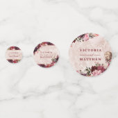 Alice in Wonderland Elegant Bruiloft Monogram Confetti (Voorkanten)