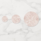 Alice in Wonderland Elegant Bruiloft Monogram Confetti (Achterkanten)