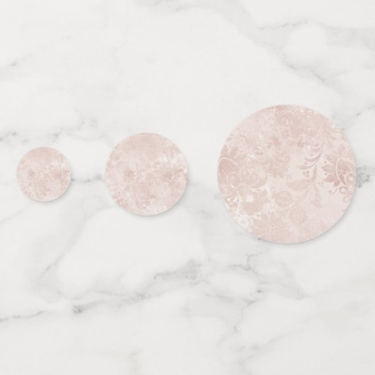 Alice in Wonderland Elegant Bruiloft Monogram Confetti (Achterkanten)