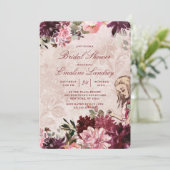 Alice in Wonderland Elegant Bruiloft Vrijgezellenf Kaart (Staand voorkant)