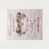 Alice in Wonderland Elegant Tea Party Welkom Wandkleed (Voorkant (horizontaal))