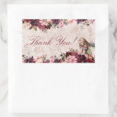 Alice in Wonderland Elegante bruiloft Dank u Rechthoekige Sticker (Tas)