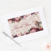 Alice in Wonderland Elegante bruiloft Dank u Rechthoekige Sticker (Envelop)
