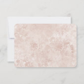 Alice in Wonderland Elegante Bruiloft RSVP Reactie (Achterkant)