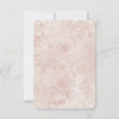 Alice in Wonderland Elegante Trouwreceptie Kaart (Achterkant)