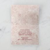 Alice in Wonderland Elegante Vintage bruiloft Bedankkaart (Binnen)