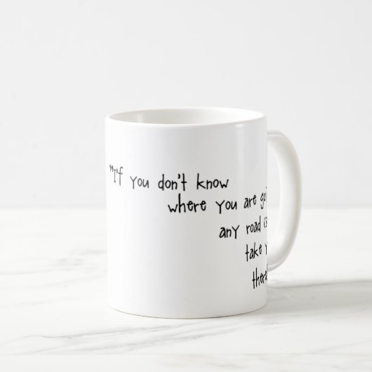 Alice in Wonderland Elke weg kan je mok brengen (Voorkant rechts)