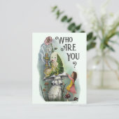 Alice in Wonderland en Caterstyle Art Briefkaart (Staand voorkant)