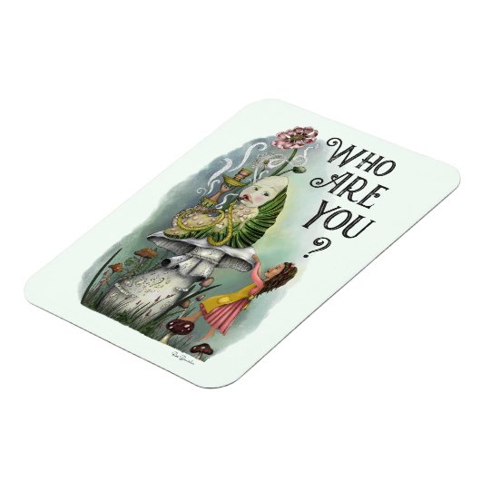 Alice in Wonderland en Caterstyle Art Magneet (Linkerzijde)