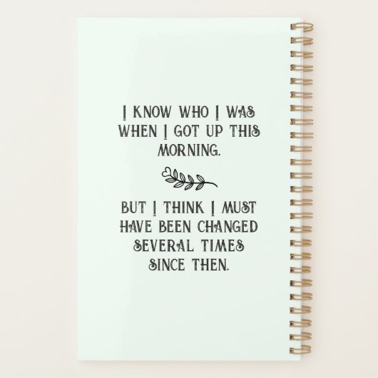 Alice in Wonderland en Caterstyle Art Planner (Achterkant)