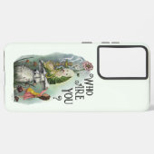Alice in Wonderland en Caterstyle Art Samsung Galaxy Hoesje (Linkerkant)