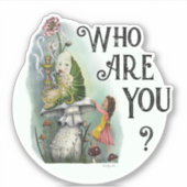 Alice in Wonderland en Caterstyle Art Sticker (Voorkant)