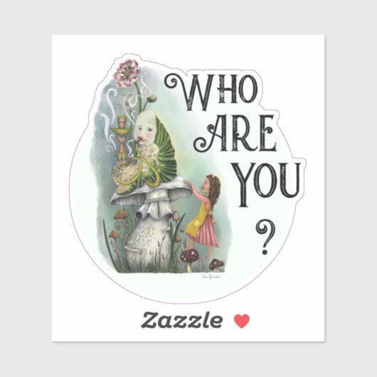 Alice in Wonderland en Caterstyle Art Sticker (Vel)