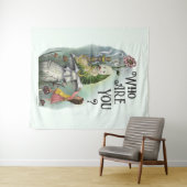 Alice in Wonderland en Caterstyle Art Wandkleed (In Situ (horizontaal))