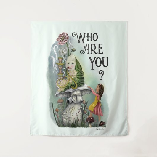 Alice in Wonderland en Caterstyle Art Wandkleed (Voorkant)