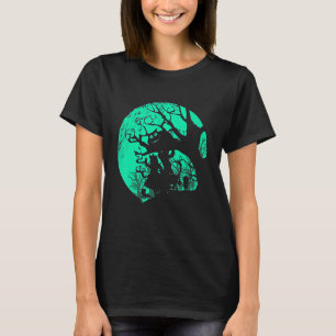 Alice In Wonderland En Cheshire Cat Onder Maan T-shirt