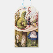Alice in Wonderland en de Caterpijler Cadeaulabel (Voorkant)