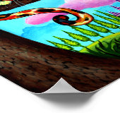 Alice in Wonderland en de Cheshire Cat Knuffelpop Poster (Hoek)