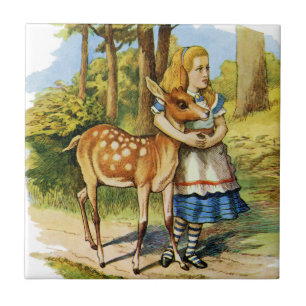 Alice in Wonderland en de Deer Tegeltje