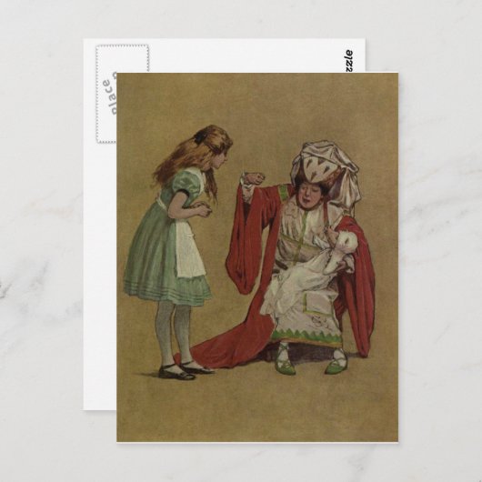 Alice in Wonderland en de Duchess en de Pig Briefkaart (Voorkant / Achterkant)