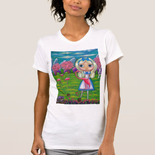Alice in Wonderland en de Flamingoes T-shirt