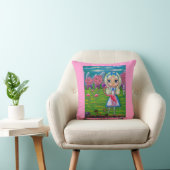 Alice in Wonderland en de Flamingos Kussen (Stoel)