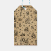 Alice in Wonderland en de Hartenkoningin Cadeaulabel (Achterkant)