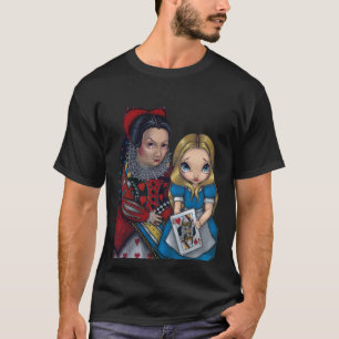 Alice in Wonderland en de hartenkoningin T-shirt