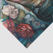 Alice in Wonderland en de Magische paddenstoelen Tissuepapier (Detail)