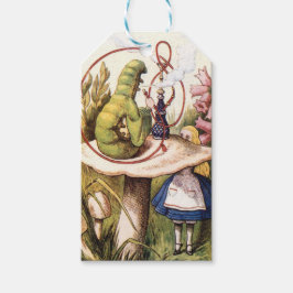 Alice in Wonderland en de Rups Cadeaulabel