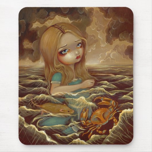 Alice in Wonderland en de Tears Mousepad Muismat (Voorkant)