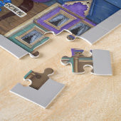 Alice in Wonderland en Dinah Cat Fairy Tale Legpuzzel (Zijkant)